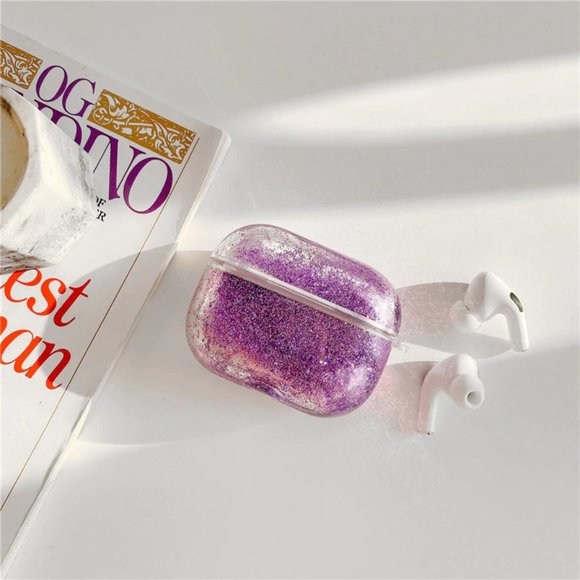 Glitter Liquid Quick Sand Airpods 1 2 Pro case - Picture 8 of 13